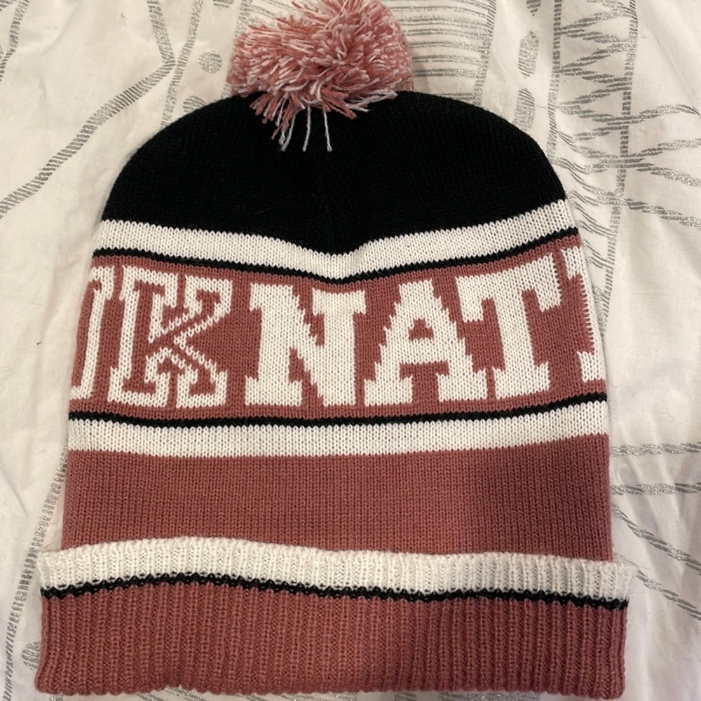 PINK nation beanie hat